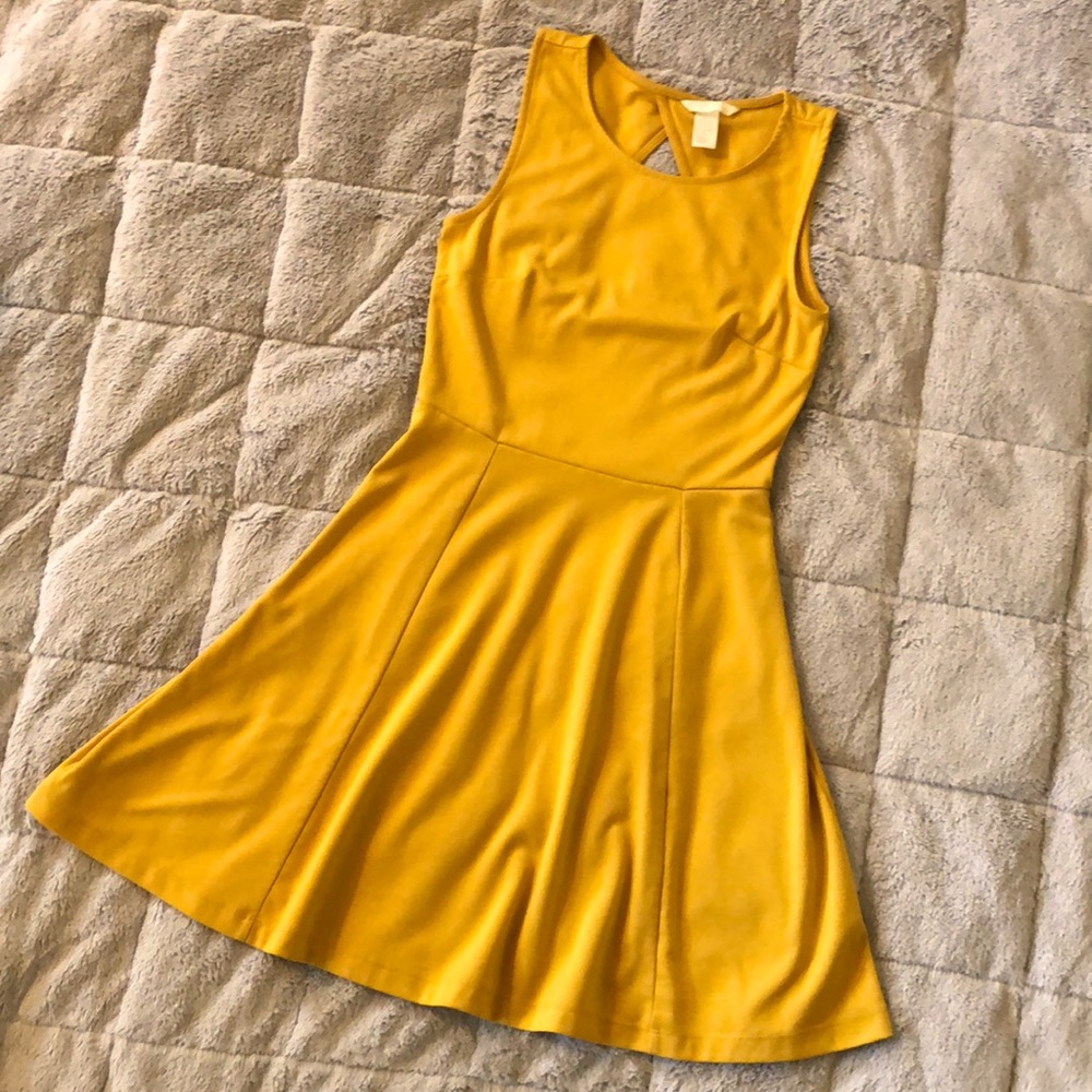 Sleeveless Mustard H&M Dress